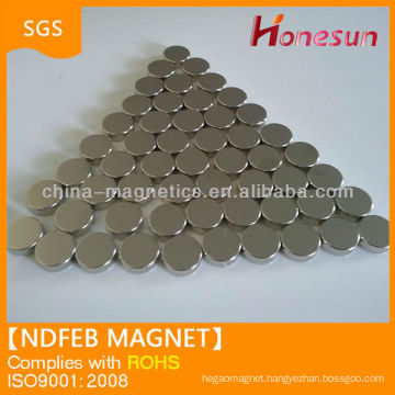 N35 permanent magnet neodymium Ndfeb disc shape sample